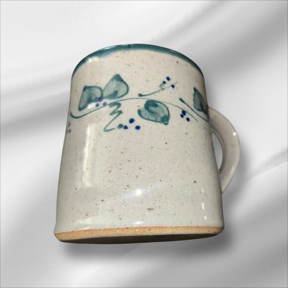 Great Bay Pottery Set of 2 Stoneware Handmade Coffee Mugs Country Farmhouse - Picture 4 of 8